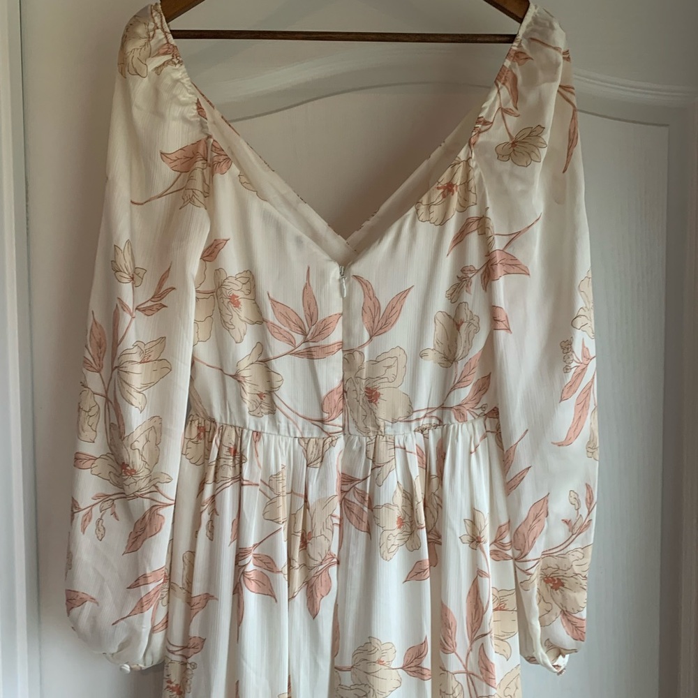 Baltic Born Cream Maxi Dress with Blush Floral Print - Picture 7 of 11
